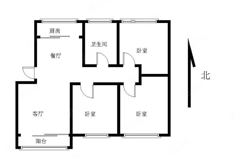 天一畔城山水居(50~78)3室2厅1卫104㎡南95万