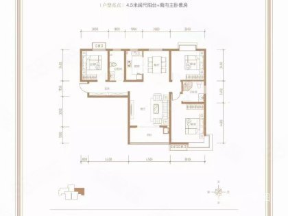 博睿天居3室2厅1卫117㎡西北65万