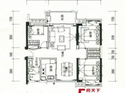 苹果园小区5室1厅2卫157㎡南北170万