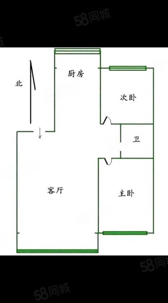 方兴新村2室1厅1卫93㎡南北55.8万