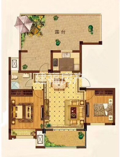 祥生南山郡3室2厅1卫79㎡南153万