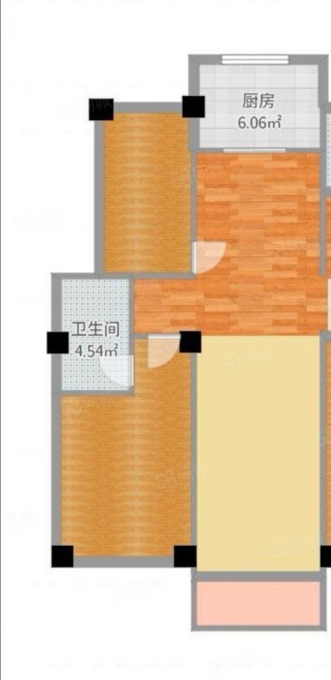 四季圣园南区2室2厅1卫96㎡南北109万