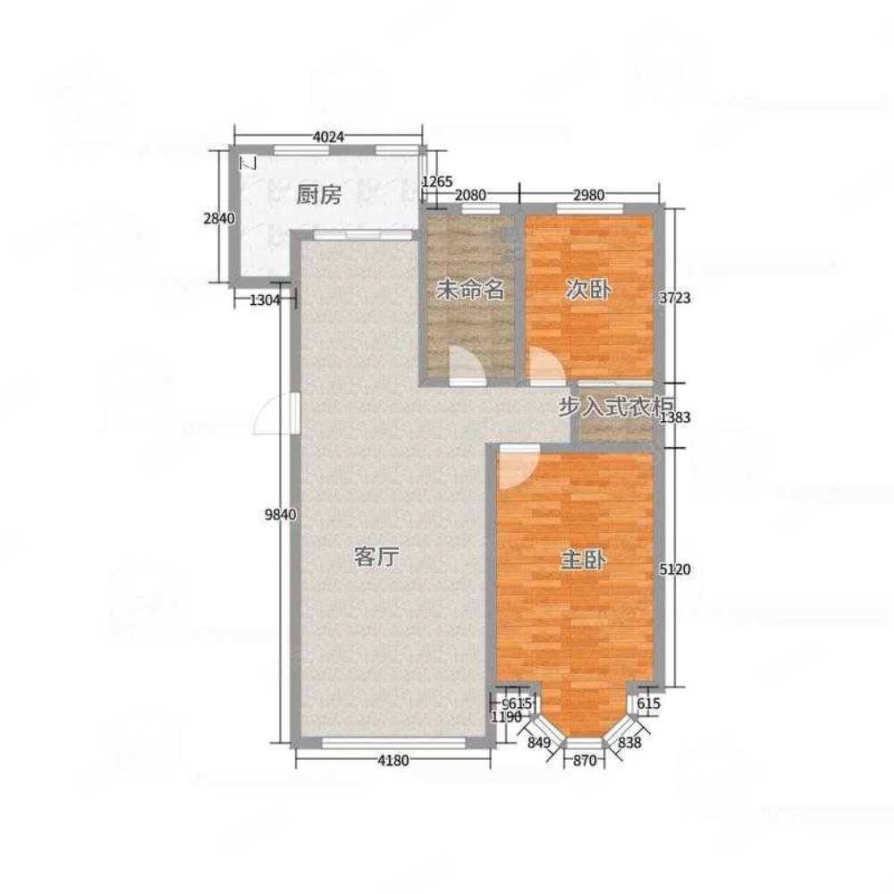 宝地东湖湾C区2室2厅1卫97㎡南北67万