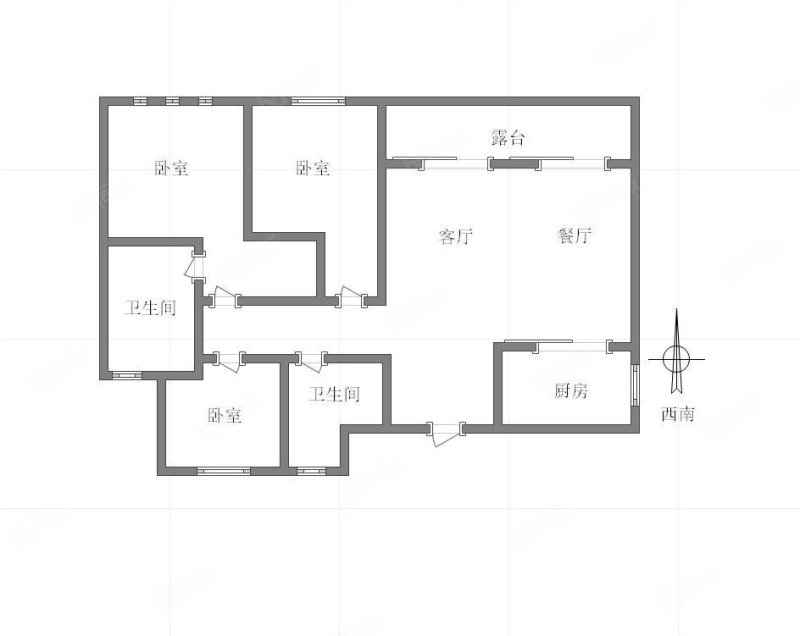 东原碧云天3室2厅2卫155㎡南北240万