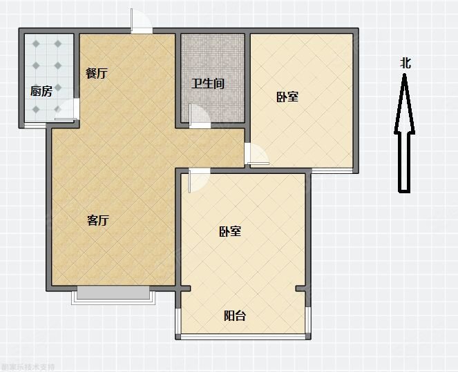 建瓴嘉苑2室2厅1卫99㎡南125万