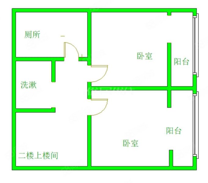 海赋外滩2室2厅2卫72.72㎡南北91.8万