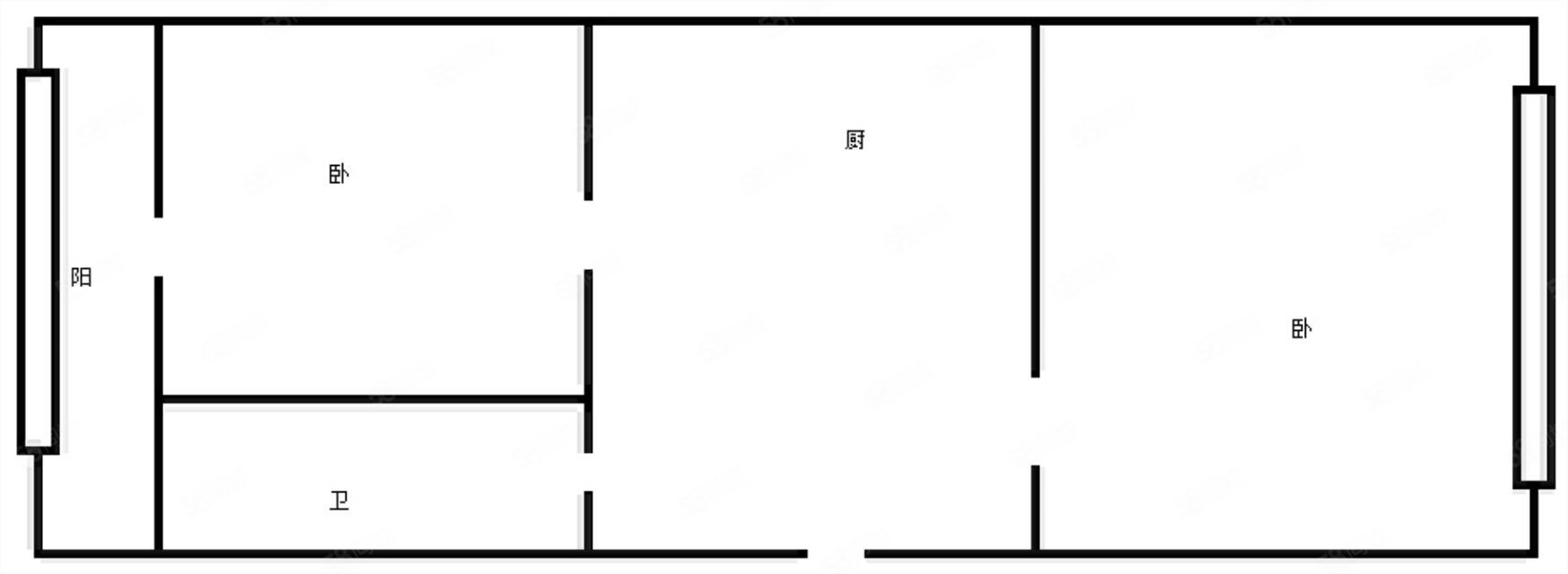 安正小区1室1厅1卫45㎡南北23万