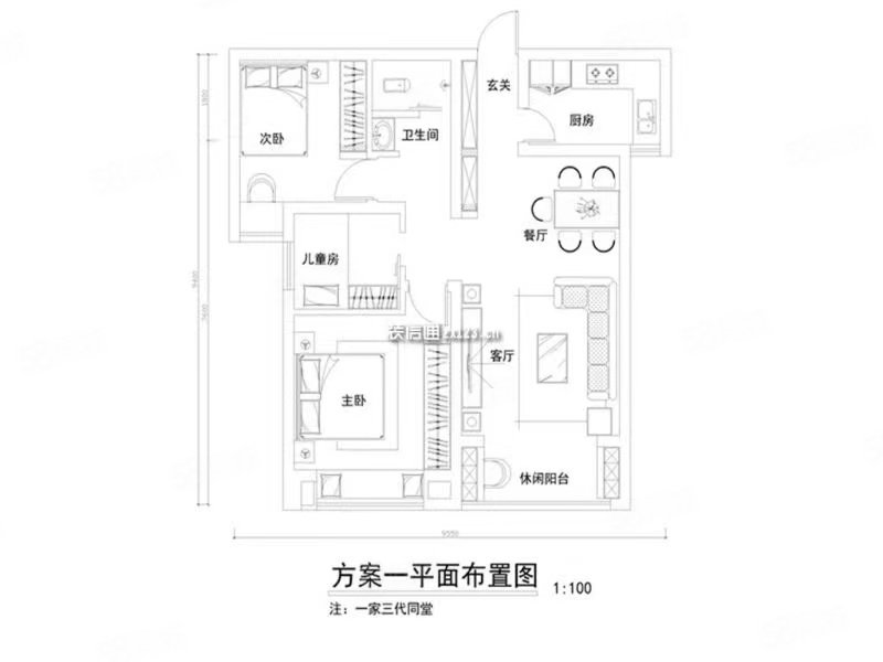 国强大厦3室1厅1卫109㎡东西51.8万