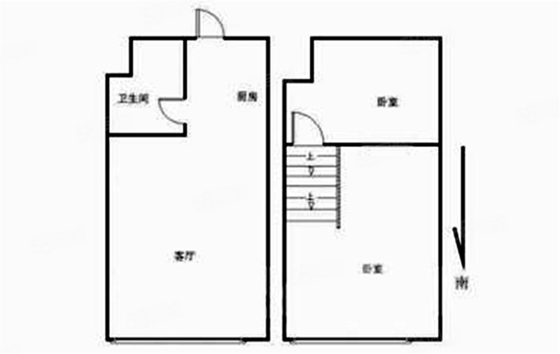 中央金地1室1厅1卫70.01㎡南160万