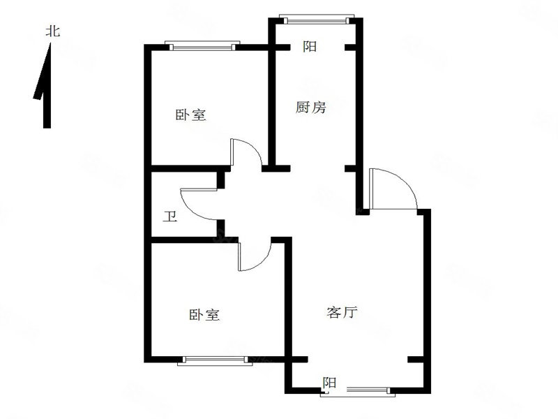 正基香江园(西区)2室2厅1卫119.18㎡南北88.5万