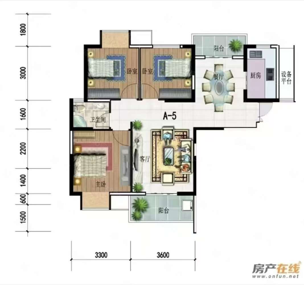 常隆花园3室2厅1卫100.4㎡南北47.5万