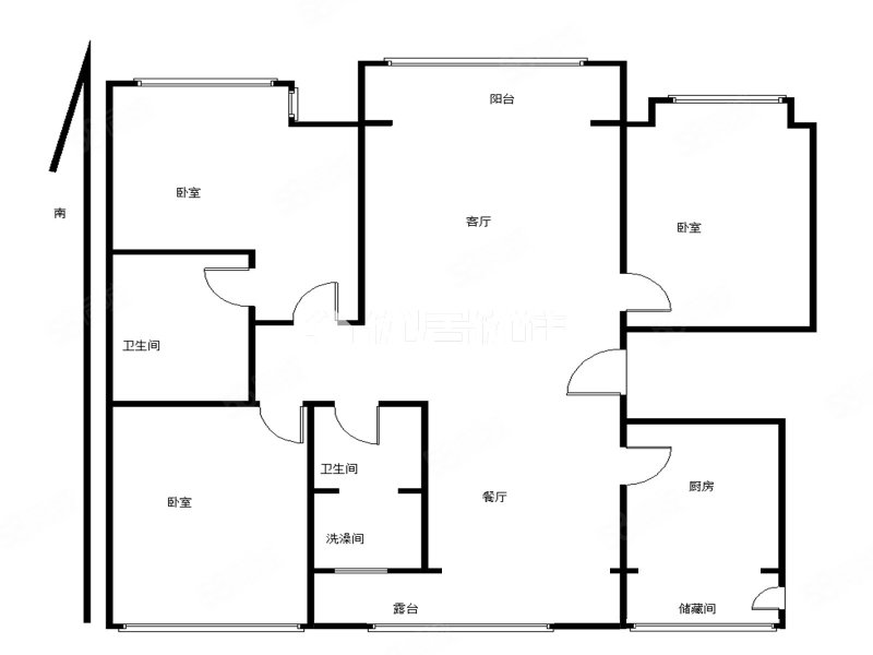 东方维也纳3室2厅2卫138.86㎡南北142万