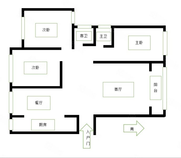 大同柳港园B区户型图图片