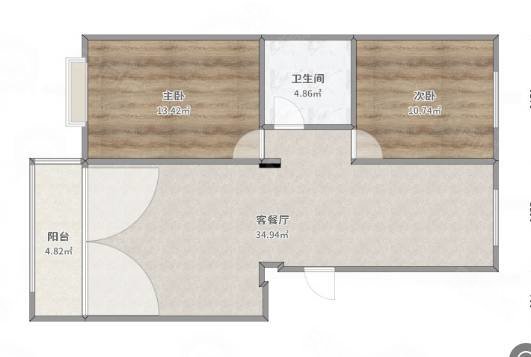 金源小区2室2厅1卫117㎡南49.8万