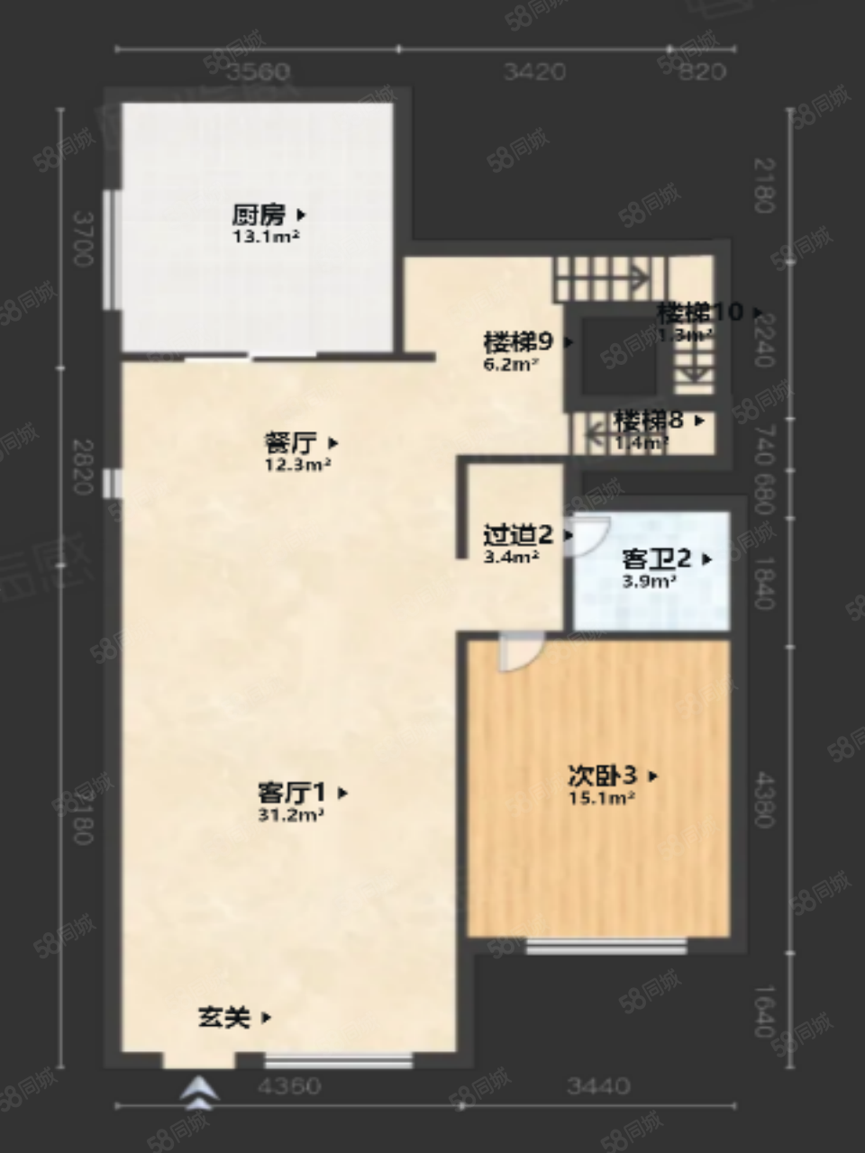 國瑞熙墅二區(qū)5室2廳3衛(wèi)418.21㎡南北1550萬