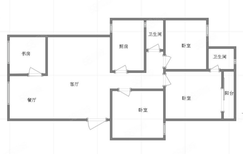 瑜康社区4室2厅2卫115㎡南北78万