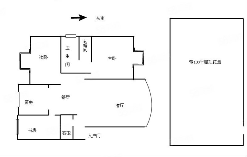 翠湖俊园3室2厅2卫132.2㎡东南520万