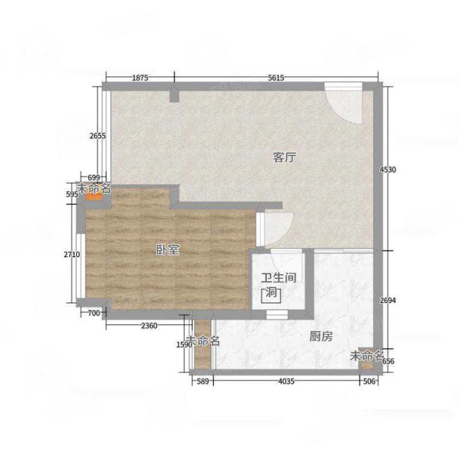 江城一品(二期)2室2厅1卫61㎡南北50万