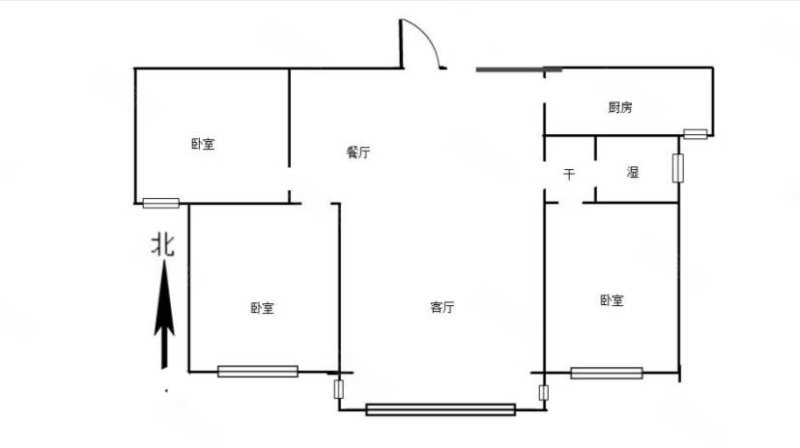 御景华庭3室2厅1卫106㎡南北49.5万