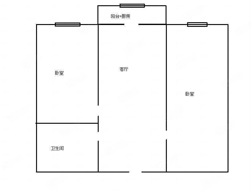 比乐街41号小区2室1厅1卫80㎡南59万