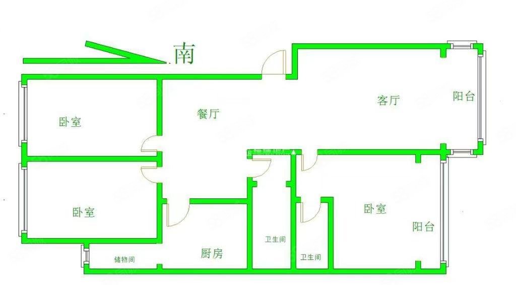 尚书苑小区3室2厅2卫127.73㎡南北330万