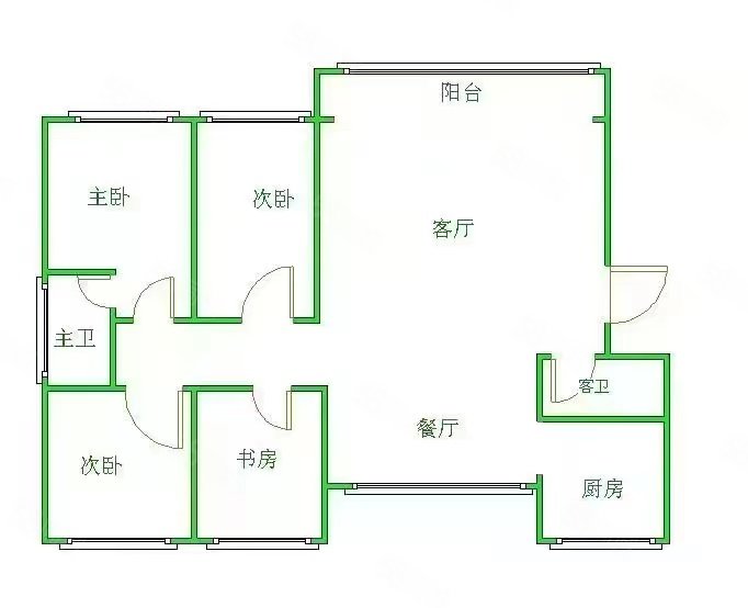 千汇小区3室2厅2卫132㎡南北68万