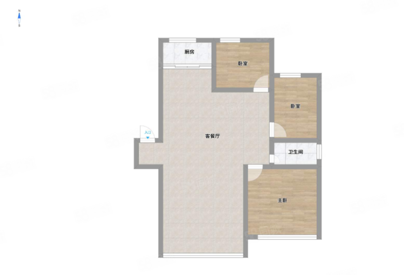 凯瑞溪园3室2厅1卫115㎡南北103万