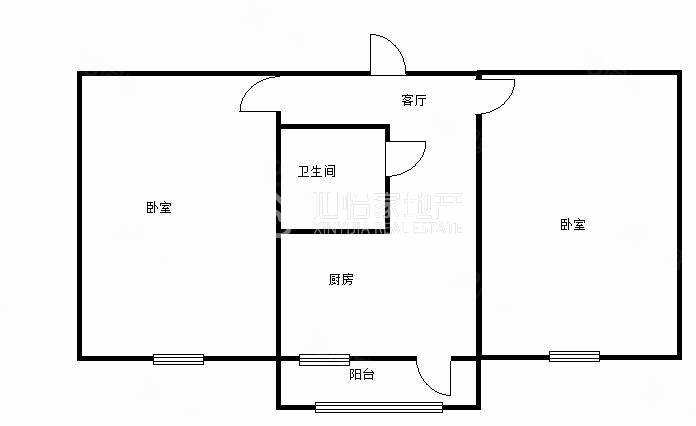 烟草街48号楼2室1厅1卫52.91㎡南35万