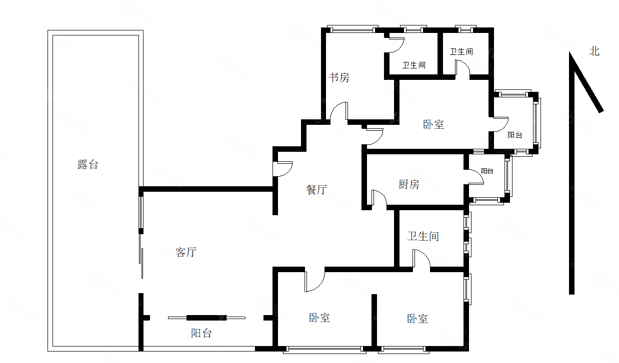 君御豪庭4室2厅2卫252.9㎡南北4800万