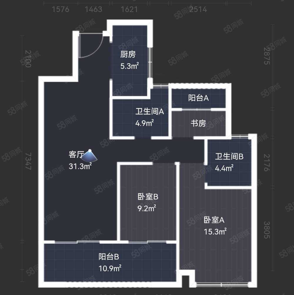 济宁吾悦首府户型图图片