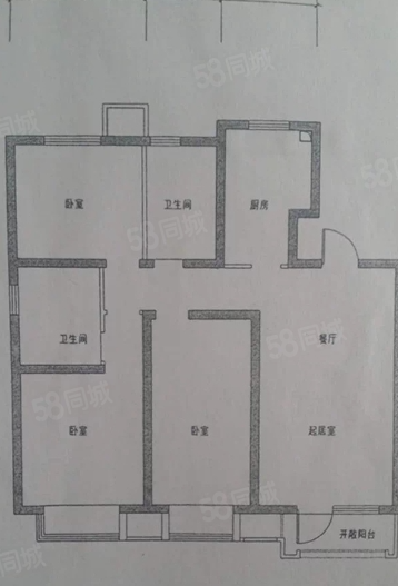 操场巷小区3室1厅1卫84㎡南北105万