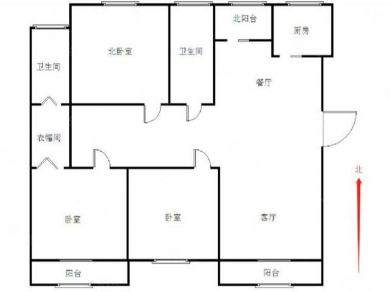 紫阳丽景(二期)3室2厅2卫126㎡南北103万