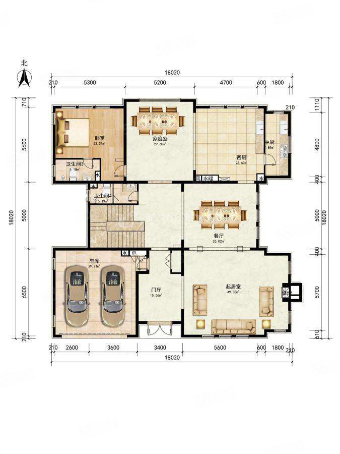 遠(yuǎn)洋LAVIE4室3廳4衛(wèi)980㎡南北7600萬(wàn)
