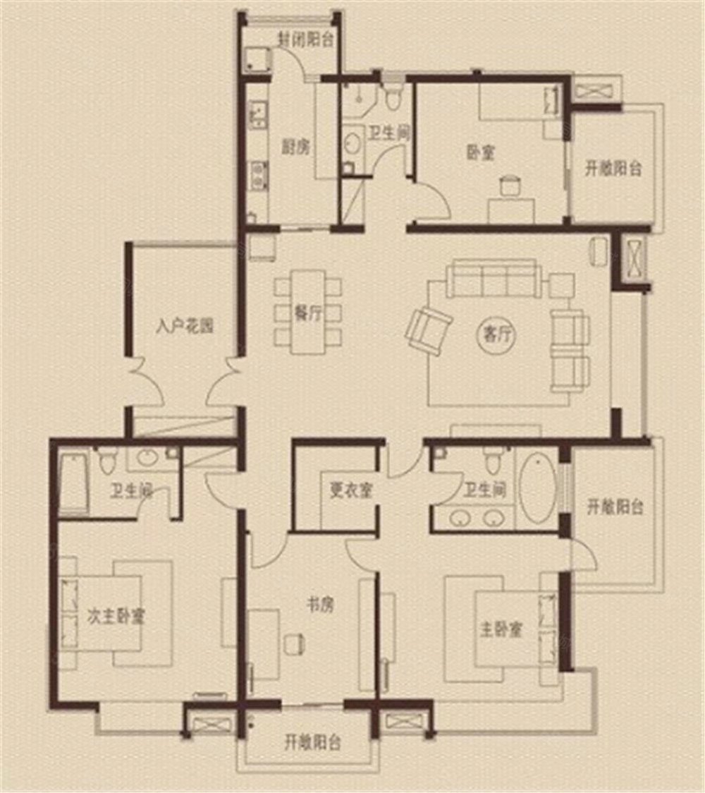 世界城澳洲阳光4室2厅2卫147㎡南137万