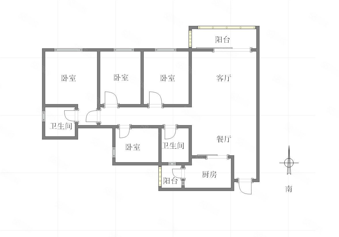 天誉智慧城樾江山4室2厅2卫116.2㎡西148万