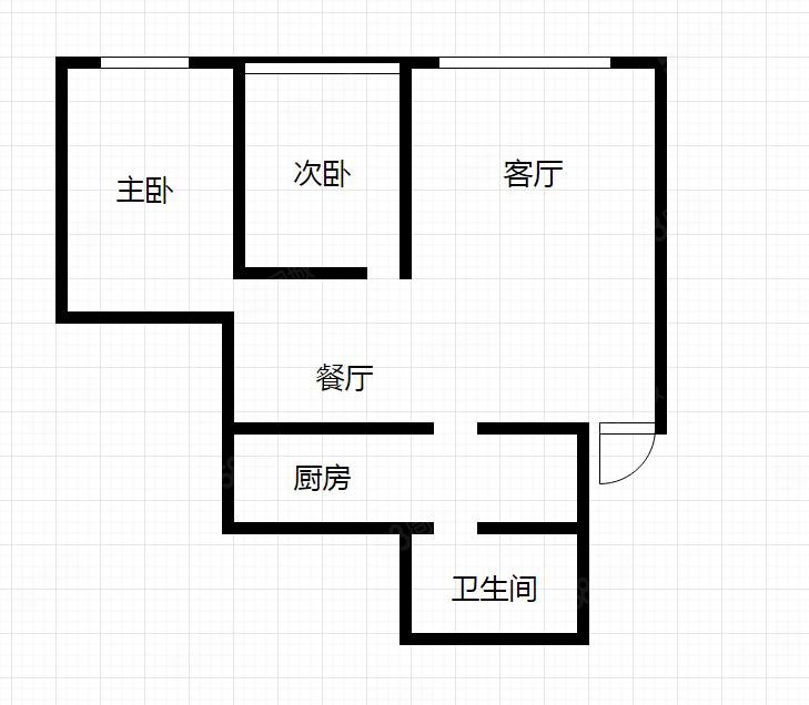 安居苑二园区2室2厅1卫84.06㎡南北41.8万