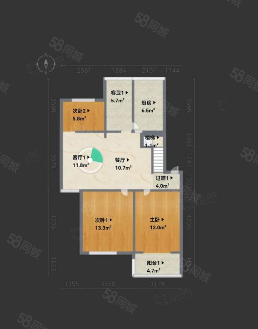 姚江花园(江北)5室3厅2卫142㎡南159.9万