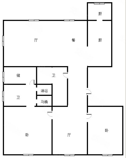 保利天珺2室2厅2卫215㎡南北480万