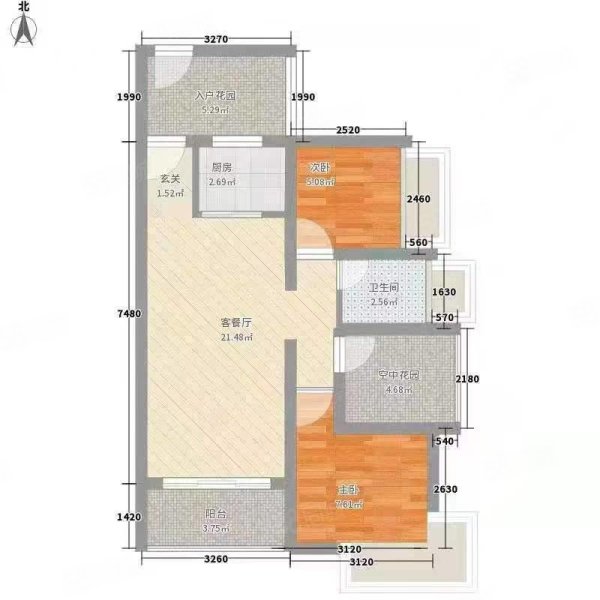 强军小区2室1厅1卫78㎡南北31.8万