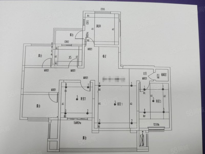 花滩世纪华府4室2厅2卫145㎡南北115万