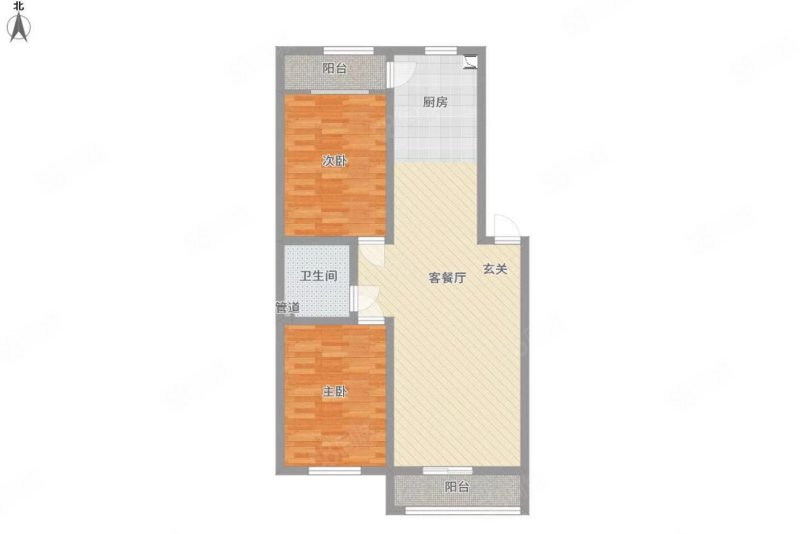 参花街3号院2室1厅1卫96㎡南北70万