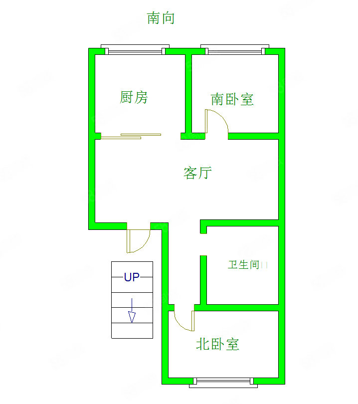 香山国际2室1厅1卫125.1㎡南北85万