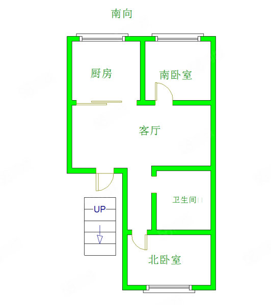 香山国际2室1厅1卫125.1㎡南北85万