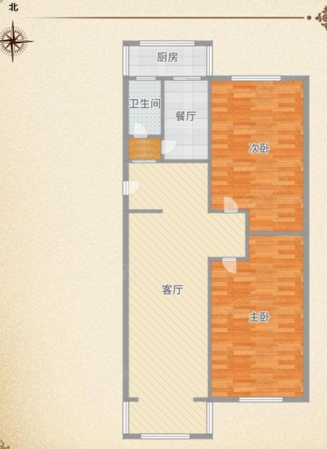 南厂住宅(东区)2室1厅1卫77.9㎡南北180万