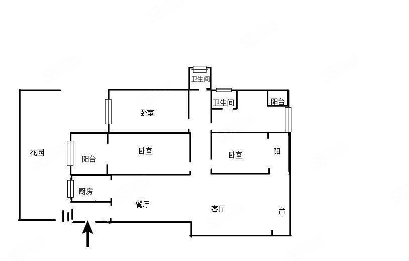 港中旅公元6室2厅3卫143㎡南北189万
