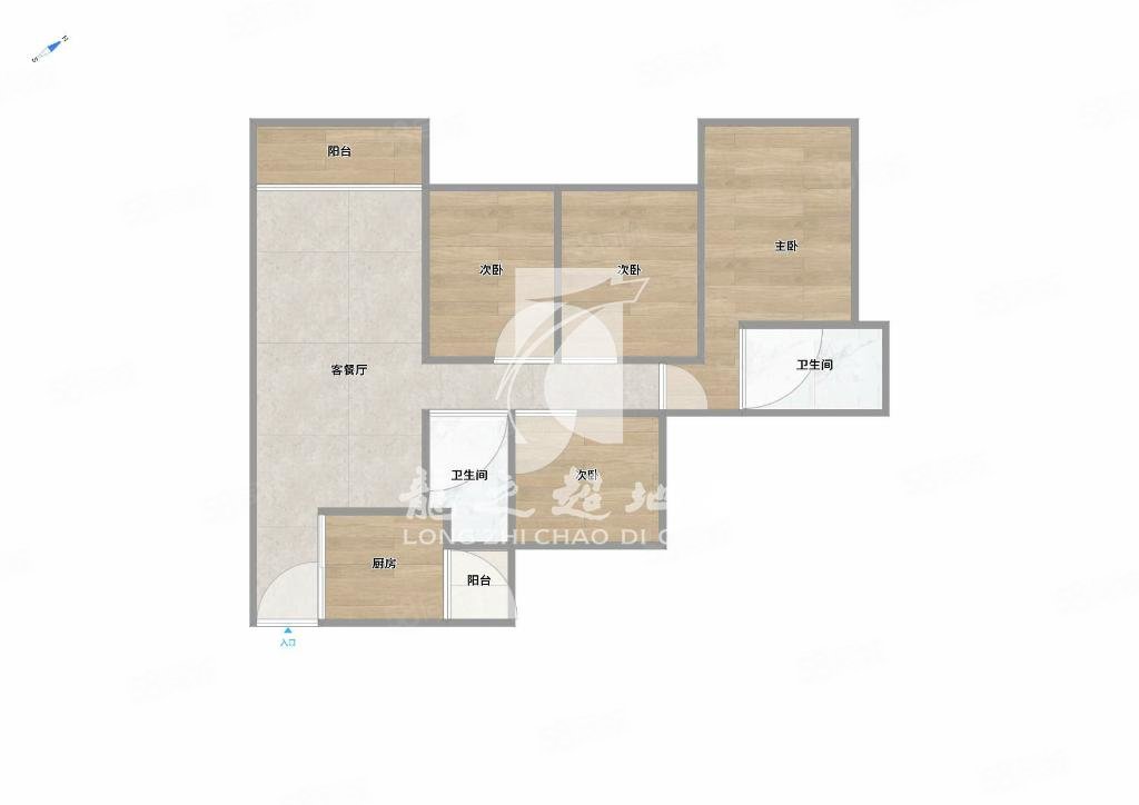 龙光天瀛4室2厅2卫120.39㎡南229万