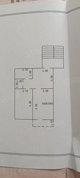 岭南三社区棉机院2室1厅1卫61㎡南北49万