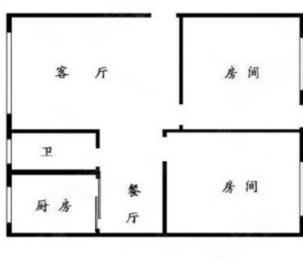 金顺苑2室2厅1卫78㎡南北86万