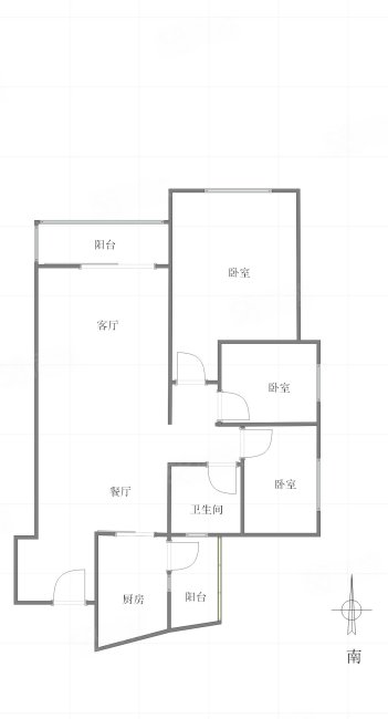 御龙天峰3室2厅1卫114.54㎡南170万