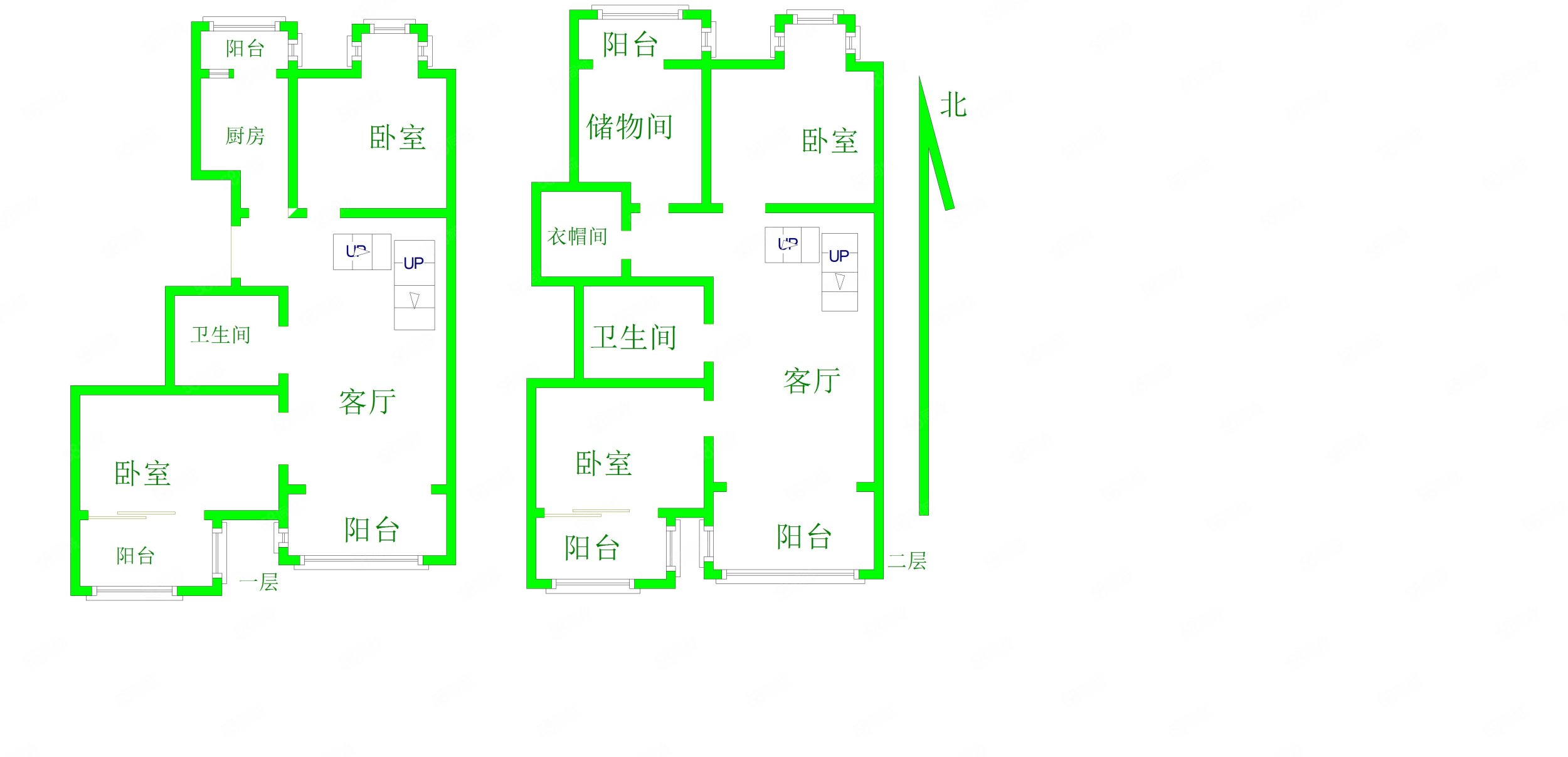 阳光绿苑4室2厅2卫92.6㎡南北489万